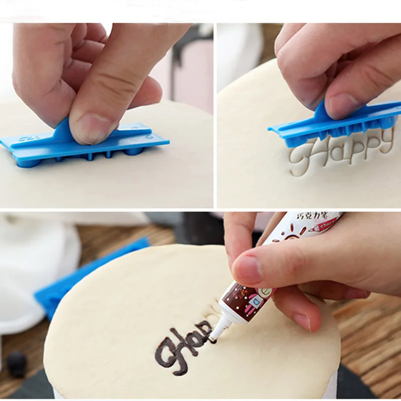 6 шт. пластиковые формы для украшения торта печенья|decor mold|cutter moldcake letters |