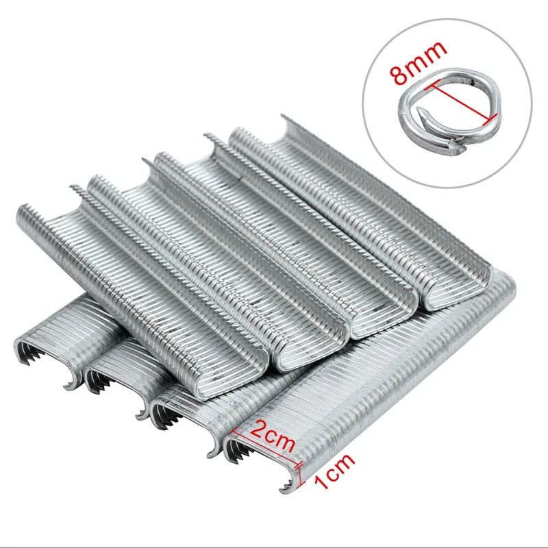 Proster 2500 шт оцинкованные стальные скобы Hogrings+ C7 свинья кольцо пистолет C зажимом Авто забор ограждения гвоздильщик плоскогубцы