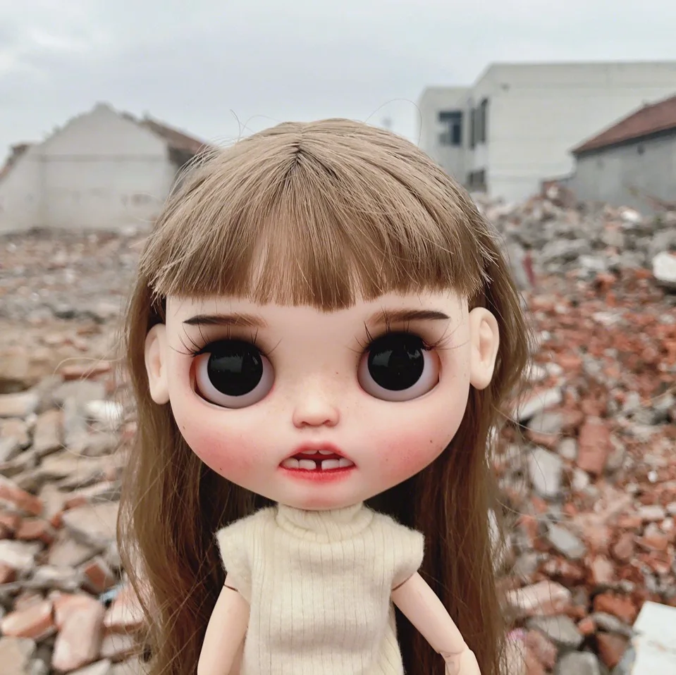 Длинные серые волосы макияж blyth кукла 1/6 BJD 30 см куклы игрушки 19 суставов высокое качество китайская Кукла BJD шаровая шарнирная Кукла Детская тема