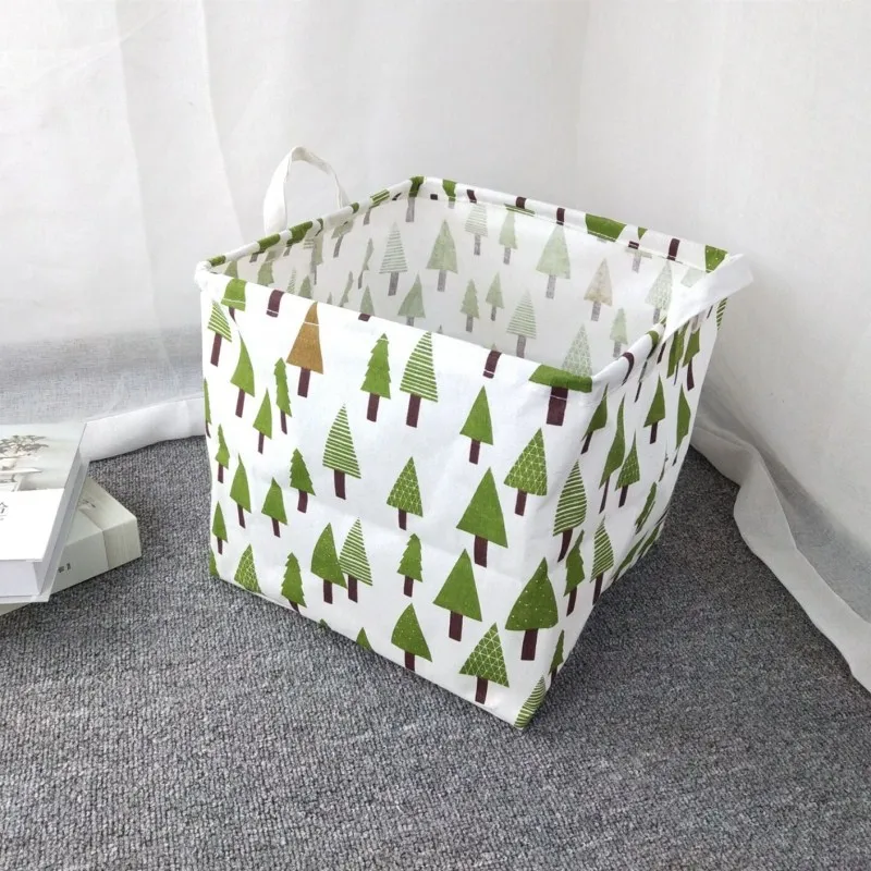 33x33 Trees Складная корзина для белья, корзина для хранения одежды, бочки для хранения детских игрушек, контейнер для мелочей, органайзер для одежды, сумки - Цвет: 33x33 Trees