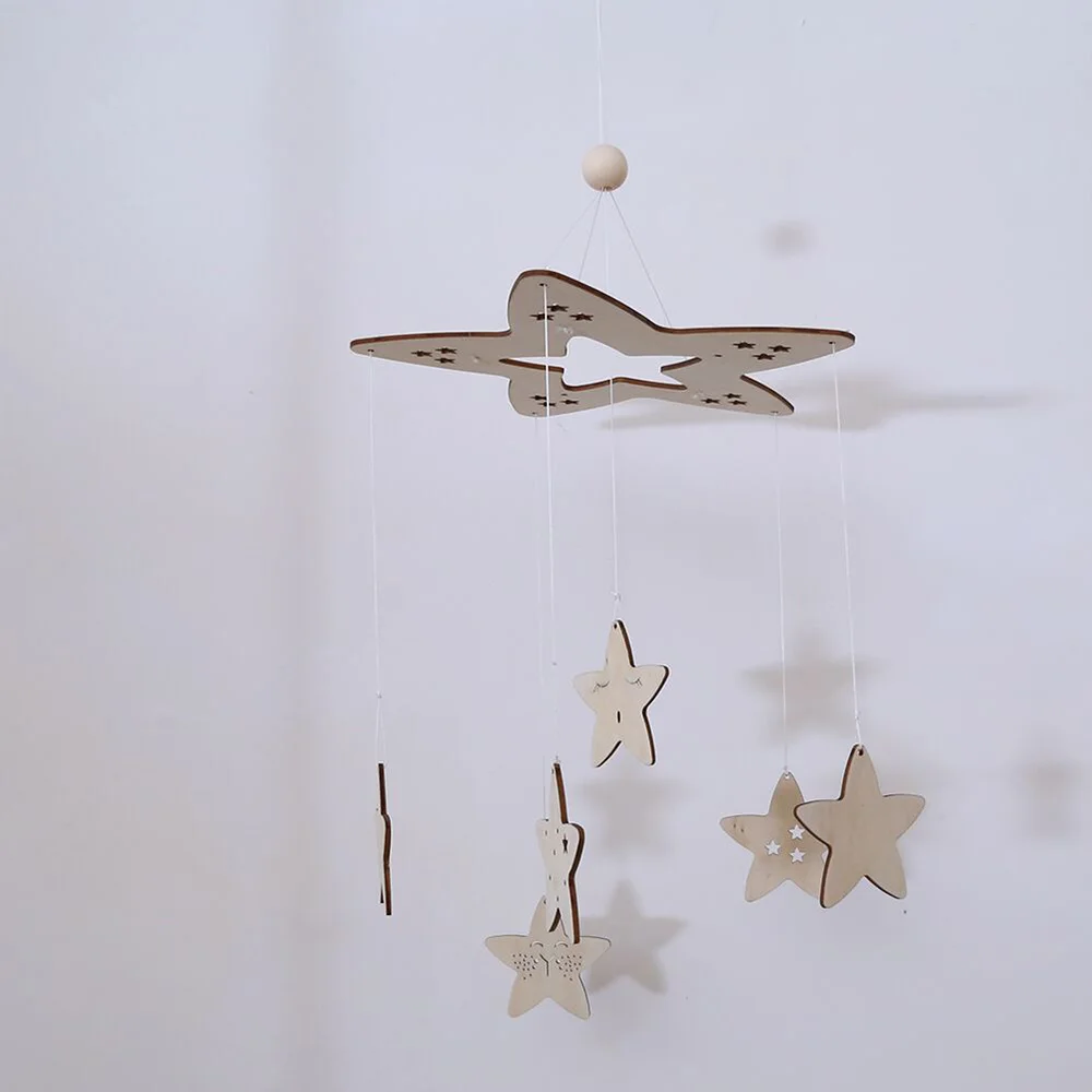 Детские погремушки на кроватку детские подвесные мобильные деревянные DIY