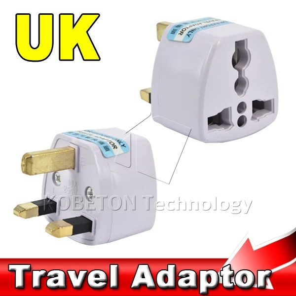 

50pcs Travel Adapter!! US AU EU to UK Plug Travel Wall AC Power Adapter 250V 10A Socket Converter Electrical Power Plug