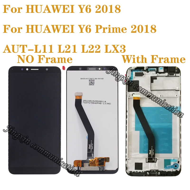 Новый дисплей для Huawei Y6 Prime 2018 ЖК с дигитайзером сенсорного экрана аксессуары