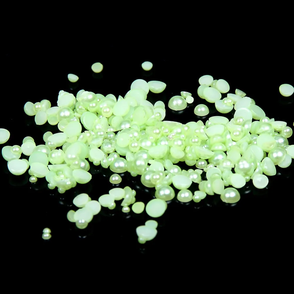 

Peridot 1.5mm~14mm All Size Choice Flat back ABS round Half Pearl beads, imitation plastic half pearl beads