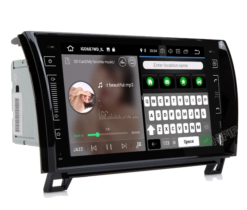 " ips экран Android 10 4G 2 DIN Автомобильный gps для TOYOTA Sequoia Tundra нет dvd-плеер Радио Стерео навигационный приемник