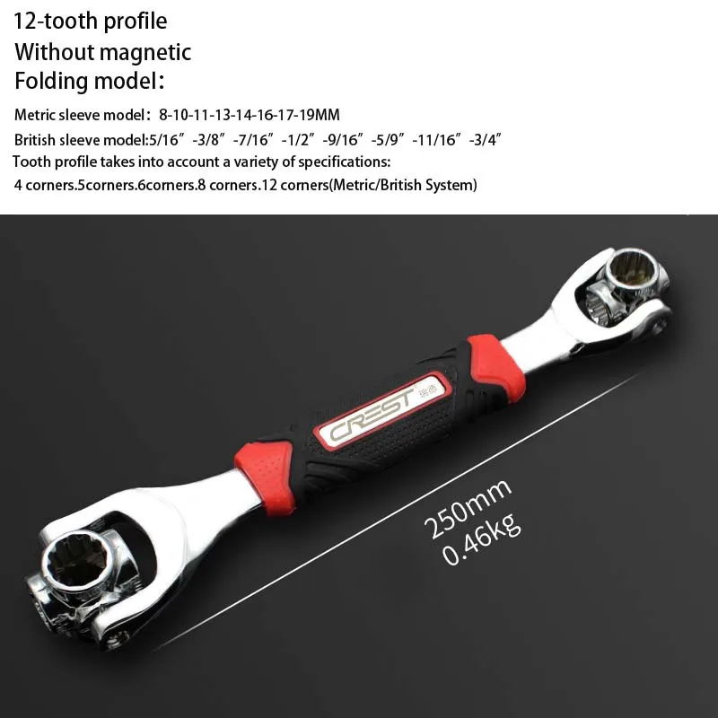 Муфта для обслуживания M8 M10 M11 M13 M14 M16 17 M16 винт гайка шестигранный крестообразный ключ аксессуары 4 Размер Автомобильный крестообразный ключ