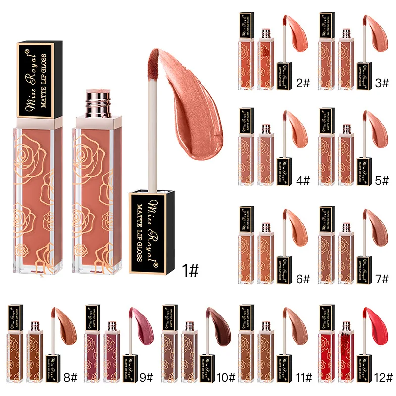 Матовый жидкий блеск для губ матовая матовый стойкая Косметика