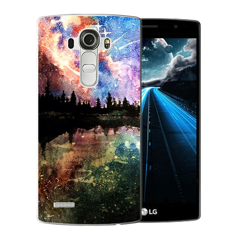 Luxury For LG G4 Phone Cases Starry Sky Pattern for H810 H815 F500 F500K F500L Silicon Back Cover Matte Full Protector Shell |