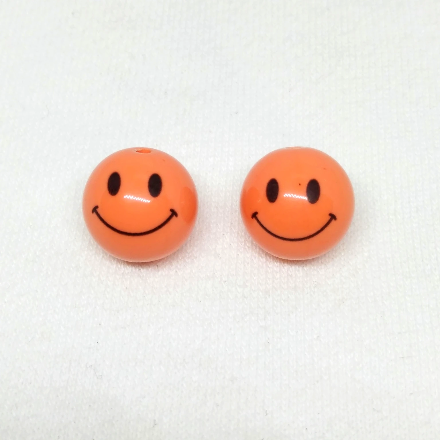 10 шт. 14 мм smiley face узор круглые осветляющие бусины из смолы, браслет серьги аксессуары для изготовления украшений, популярный