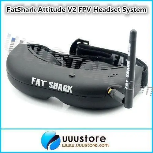 FatShark AttitudeSD V2 FPV гарнитура видео очки системы ж/Тринити головы трекер и CMOS камеры