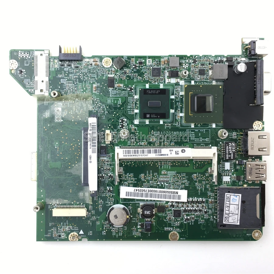 SHELI MBS0506001 MB. S0506.001 материнская плата для ноутбука acer Aspire One ZG5 A110 A150 DA0ZG5MB8G0 31ZG5MB0010 N270 1