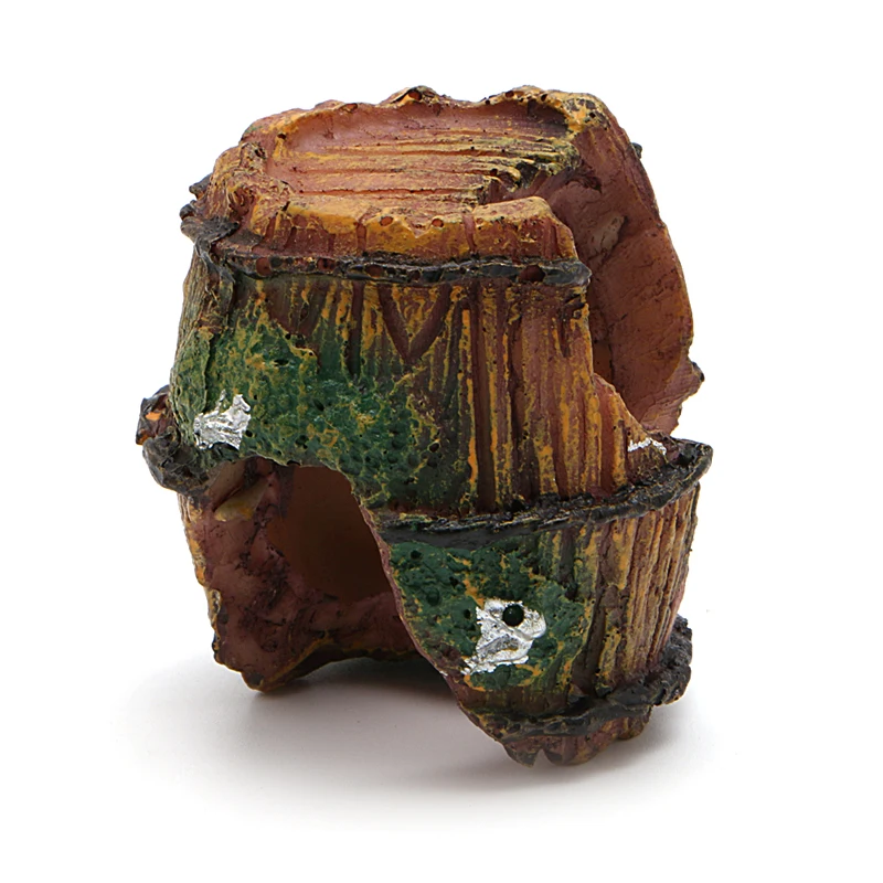 Бочка аквариума смолы пещера-украшение ландшафтного дизайна интерьера-Y102 | Дом и