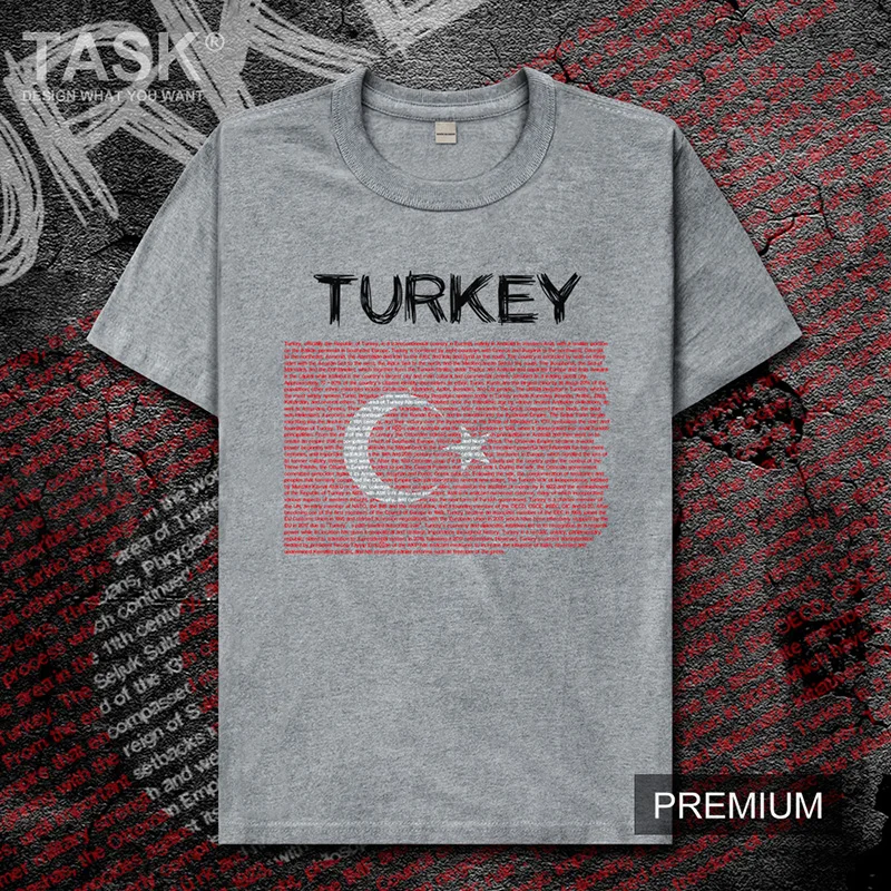 Turkey TUR Мужская футболка Новые Топы одежда с коротким рукавом свитшот