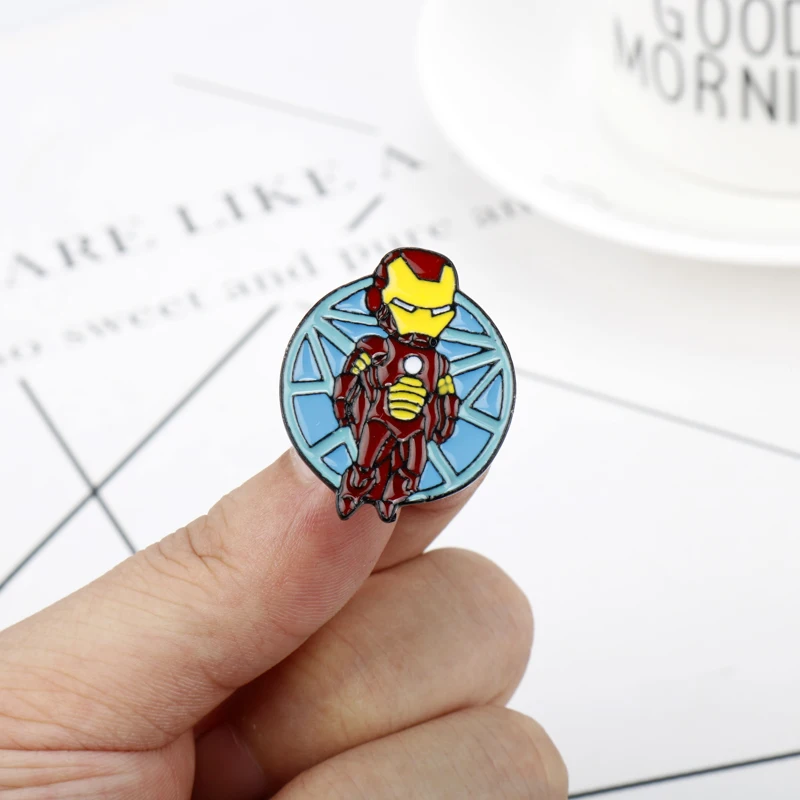 Marvel супергерой кино Капитан Америка Железный человек брошь Мстители I Love you 3000 эмаль ThanoMetal Нагрудный значок на булавке Мужчины Женщины подарок