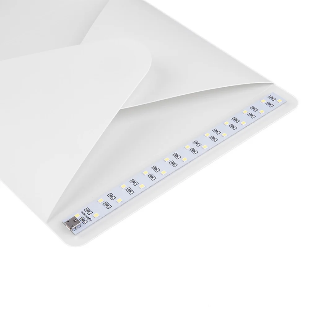 Mini Folding Detachable Photo Studio Portable LED Light Room Photography With 2pcs Background Fabric | Электроника