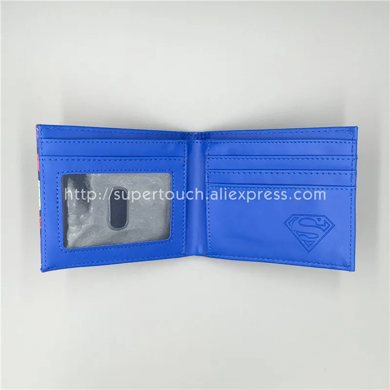 Comics DC мультфильм бумажники с суперменом кожа Повседневная студентов доллар