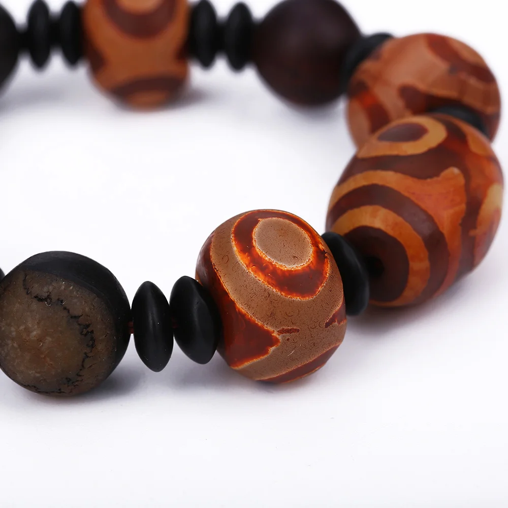 Тибет ДЗИ натуральный агат Мужские Женские браслеты браслет Лучший Друг для