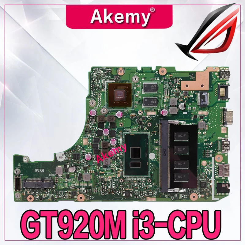 Akemy X302UJ с I3 6100 CPU 4 Гб RAM материнская плата для Asus X302UA ноутбука Rev 2 0 DDR4 4G UJ основная