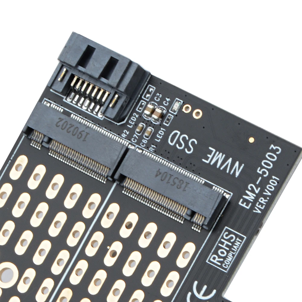 Адаптер M.2 SATA PCIE SSD адаптер NVME / M2 для PCI-E карты X4 или B NGFF переключатель | Компьютеры