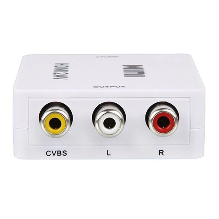Мини Композитный 1080 P HDMI для RCA Аудио Видео AV CVBS адаптер Поддержка HD HDMI2AV