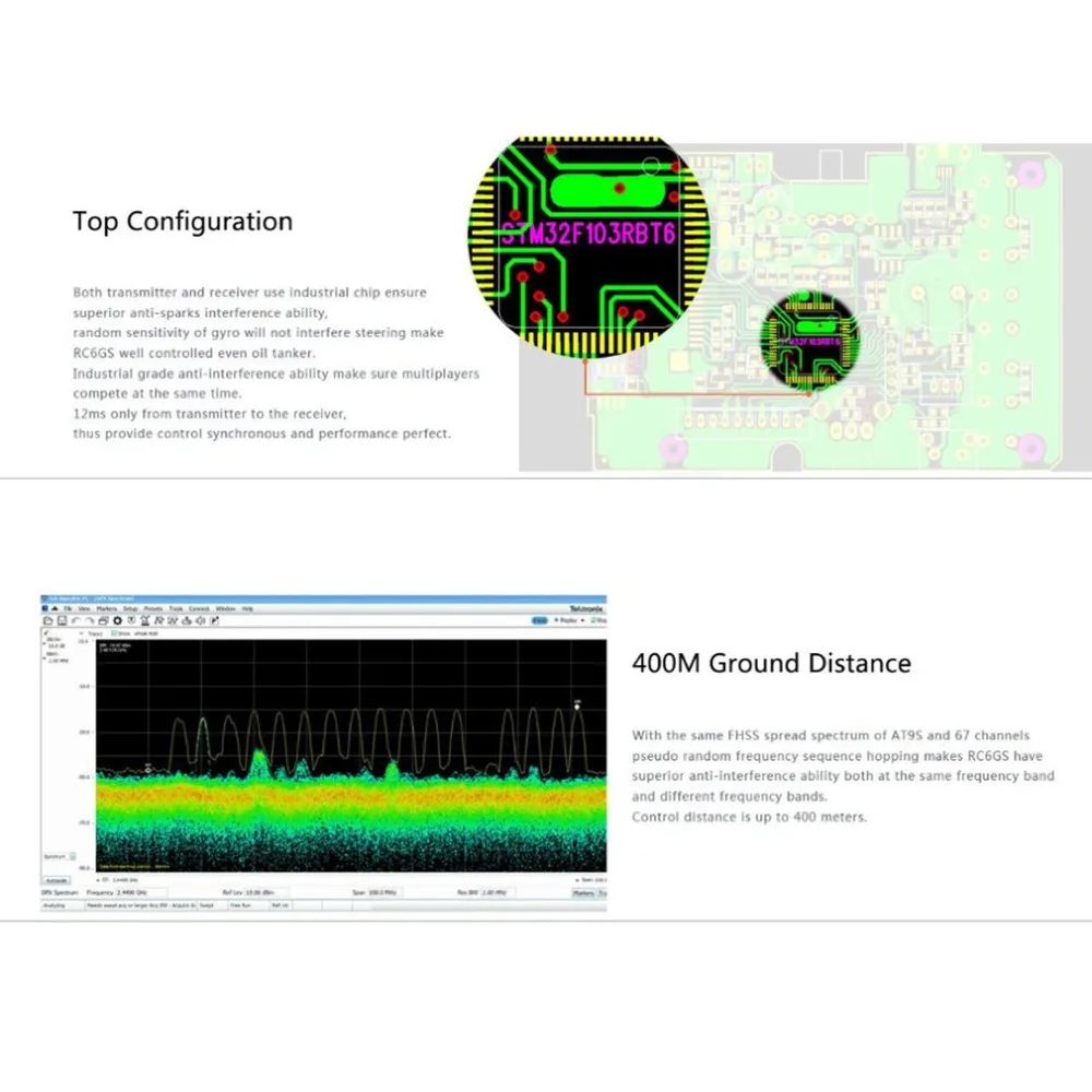 RadioLink RC4/6GS 2,4 GHz 4/6CH 400M пульт дистанционного управления передатчик+ R6FG гироскоп внутри приемника для RC автомобиля лодки