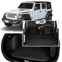 Full Covered Seat Pad Cargo Box Trunk Floor Mat Carpet Liner For Jeep Wrangler 2013-2018