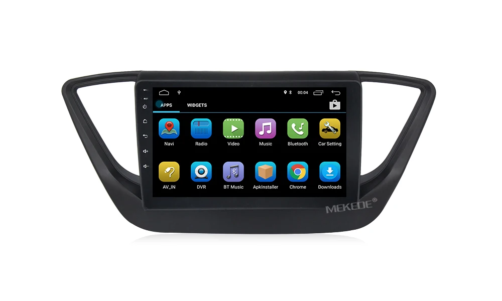 MEKEDE HD 1024x600 автомобильный Радио Мультимедиа Видео плеер навигация gps Android для hyundai solaris no dvd 2 din verna