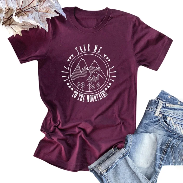 Burgundy 2 Harajuku Повседневная Женская хлопковая футболка с надписью Peace Love Vegan летняя свободная футболка с коротким рукавом и круглым вырезом - Цвет: Burgundy 2