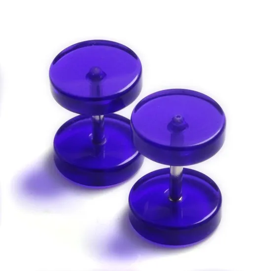 Оптовая продажа 16 шт. акриловые затычки для ушей в стиле панк иллюзия украшения