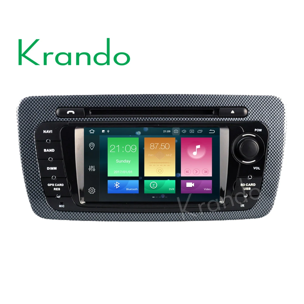 

Krando Android 8.0 7'' 32GB ROM car radio for seat ibiza 2009-2013 gps navigation player Steering wheel control wifi dab+