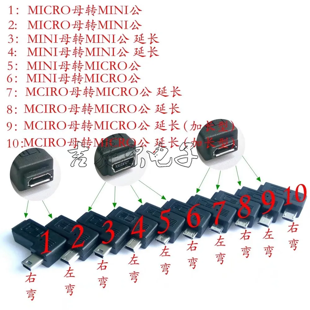 Высокое качество 1 шт. мини usb папа к Micro USB гнездовой B M/F адаптер Коннектор