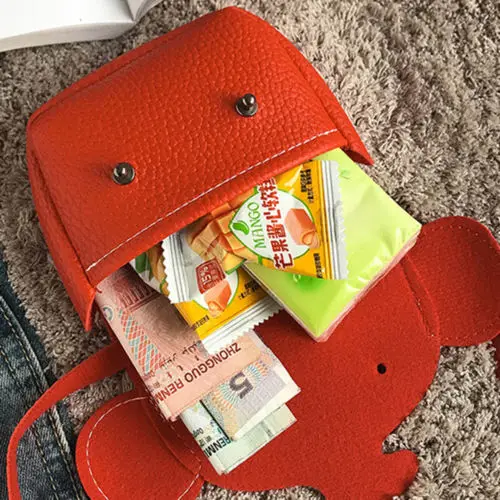 Модная симпатичная сумка-кошелек из искусственной кожи в виде слона для девочек