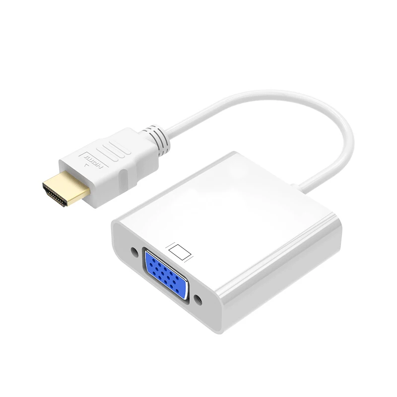 Цифровой кабель-преобразователь из HDMI в VGA преобразователь адаптер с поддержкой