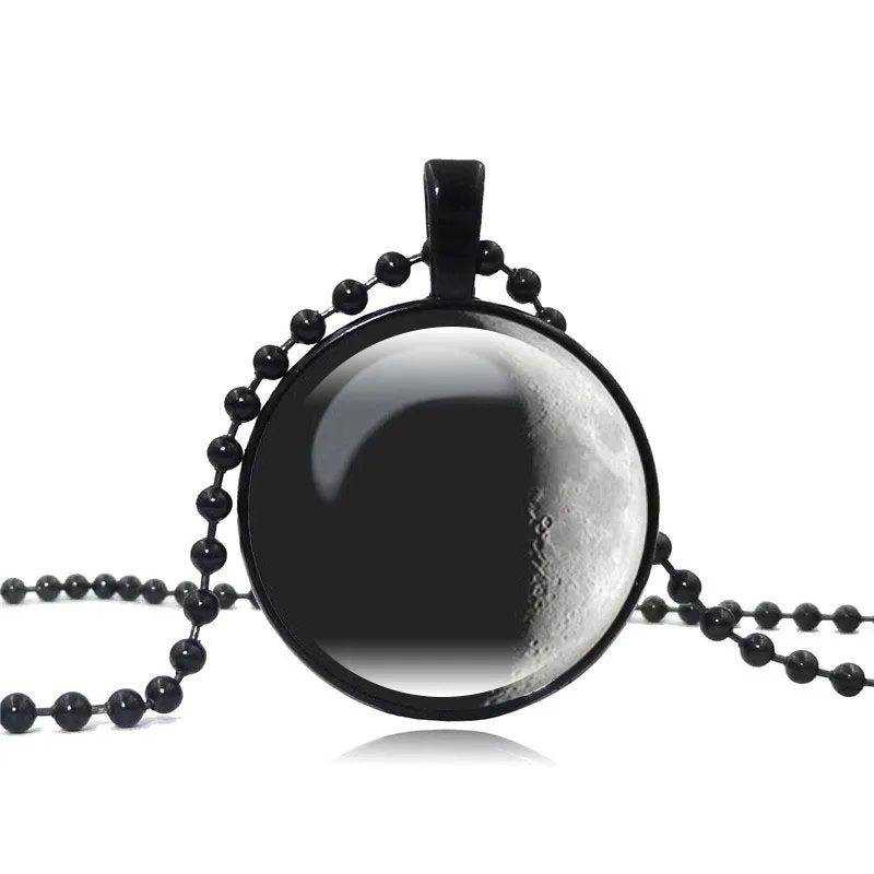 XUSHUI XJ серая галактика планета луна кулон ожерелье ювелирные изделия ручной