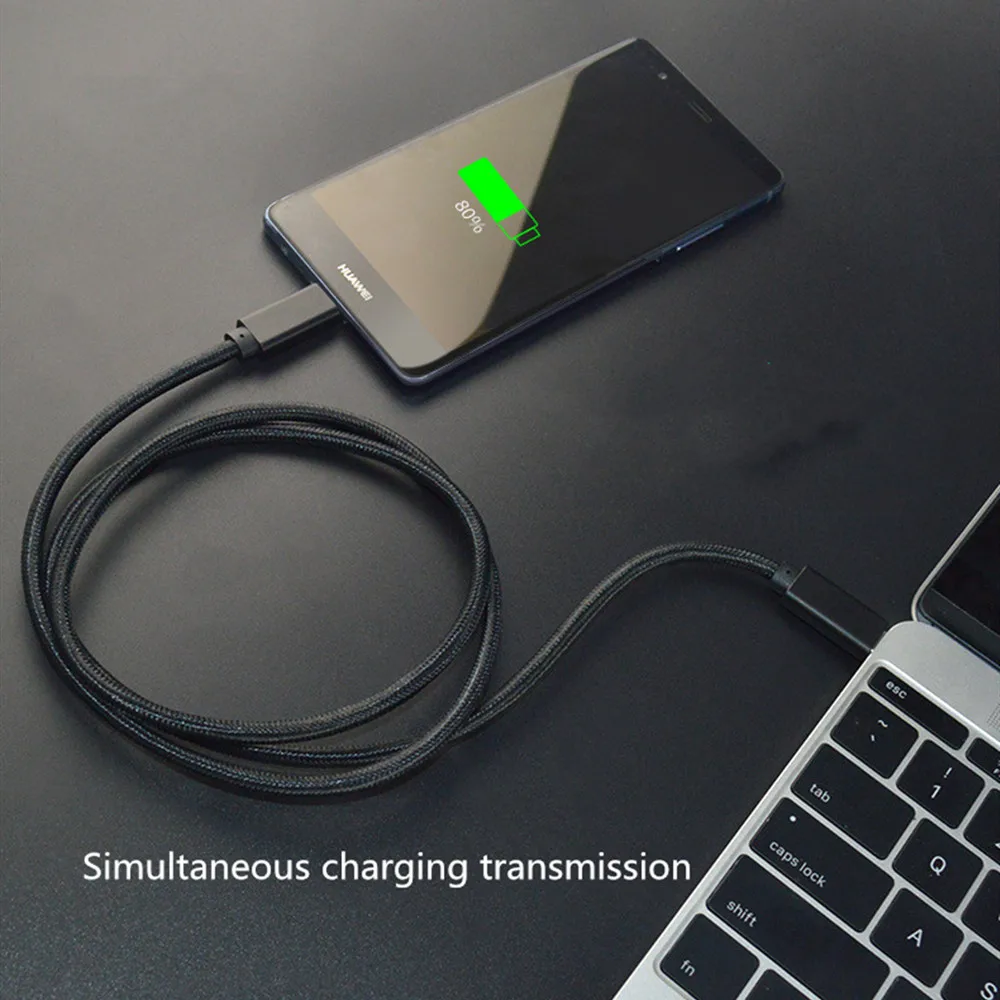 USB 3 1 Type C к кабель Линия передачи данных 5A 100 Вт PD Зарядка 4. 0 для Samsung Note S9 S8 MacBook Pro