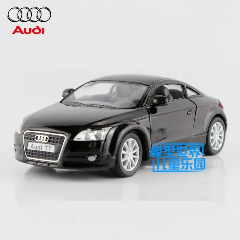 Черный /KiNSMART игрушка/литая под давлением модель/1:32 весы/2008 Audi TT Coupe/Откидная машина/образовательная Коллекция/подарок для детей - Цвет: Черный