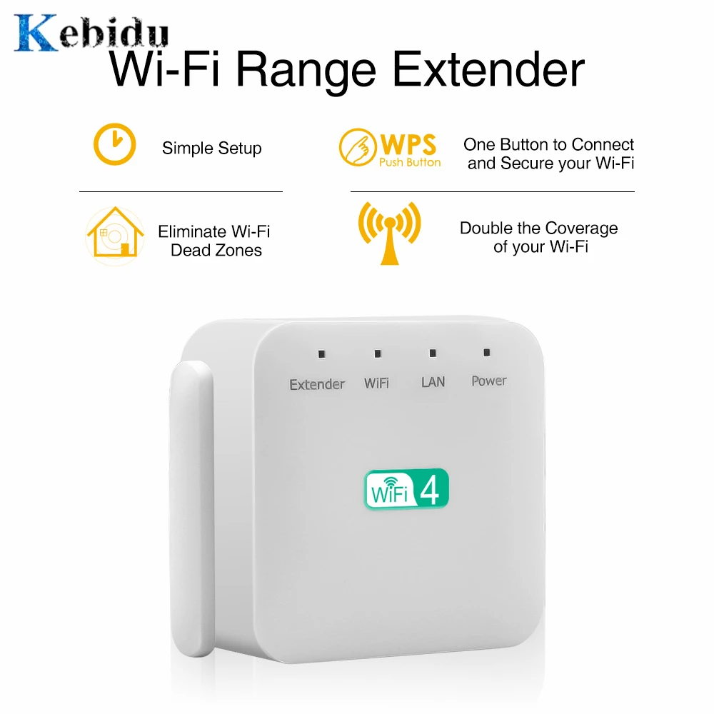 

Усилитель Wi-Fi Kebidu, 300 Мбит/с