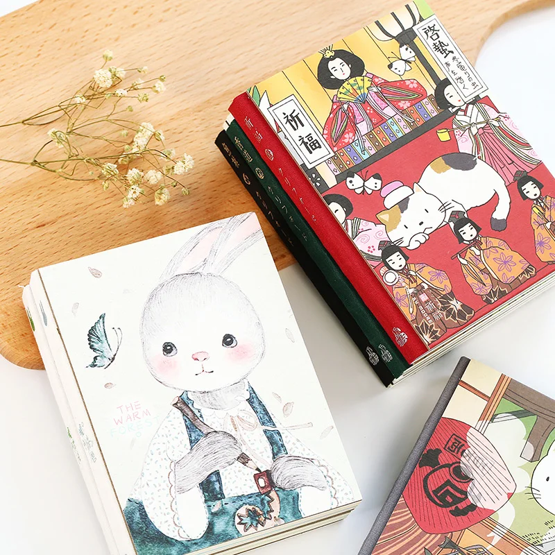 Ретро Китти ноутбук Kawaii Мультфильм планировщик Sketchbook мягкий чехол винтажный DIY