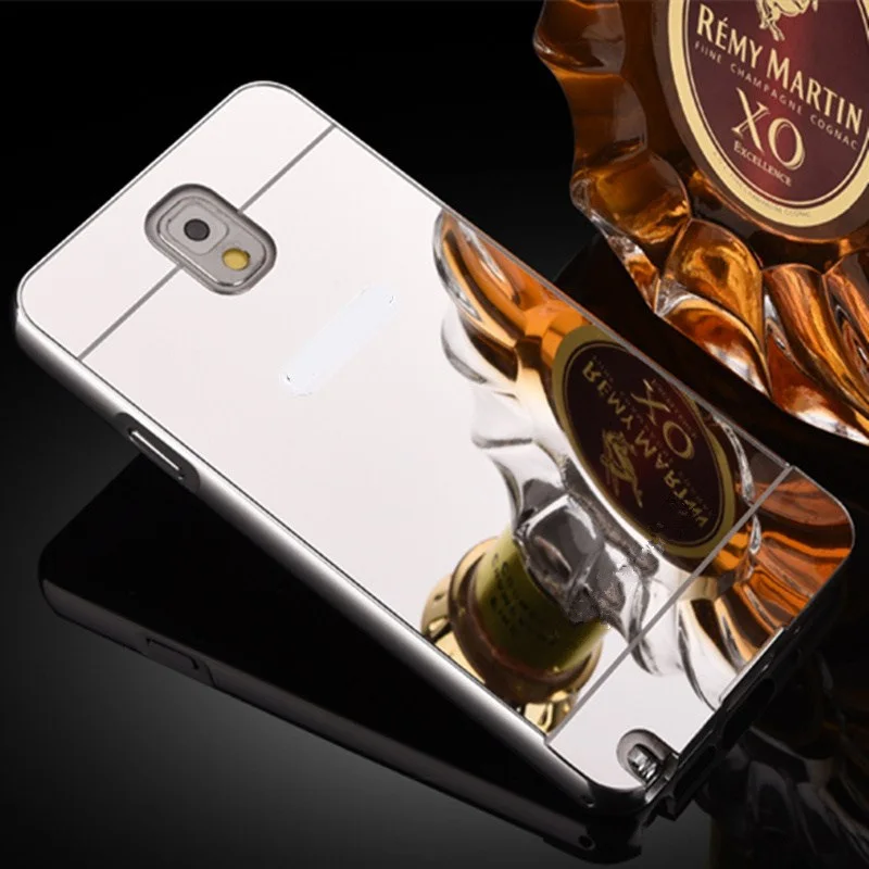 Для samsung Galaxy Note 3 4/Примечание 5 случае зеркало золото гибридный Алюминий