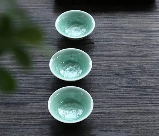 6 шт. керамические глазурованные аксессуары для чая с ледяными трещинами галстук