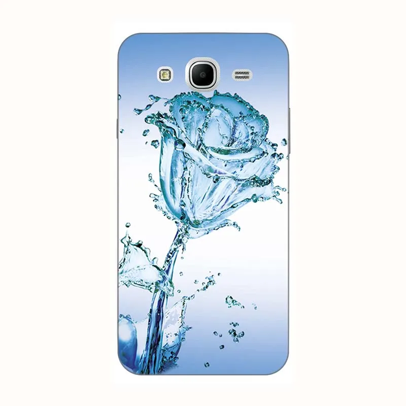 Мягкие силиконовые чехлы для телефонов samsung Galaxy Mega GT i9150 i9152 i9158 P709 5,", задняя крышка для телефона с изображением цветов - Цвет: A56