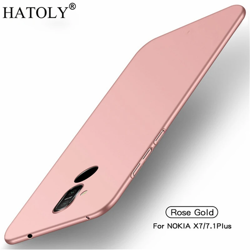 For Smooth Cover Nokia 8.1 Case Ultra-thin Hard PC Protective Back Cases for TA-1119 TA-1128 Phoenix Nokia8.1 HATOLY |