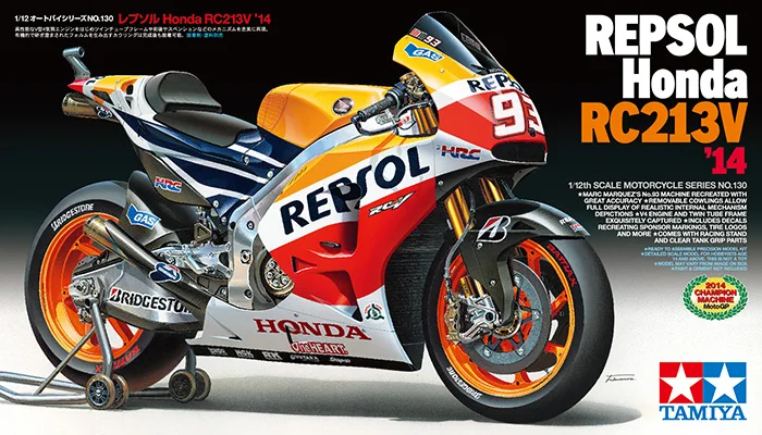 Tamiya 14130 1/12 Repsol RC213V✔ Сборная модель мотоцикла строительные комплекты | Игрушки и