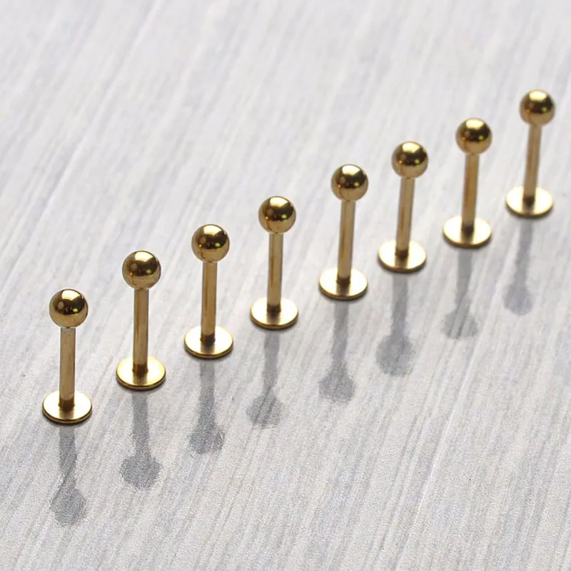 Комплект из 2 предметов золотистого цвета Цвет хирургическая нержавеющая сталь