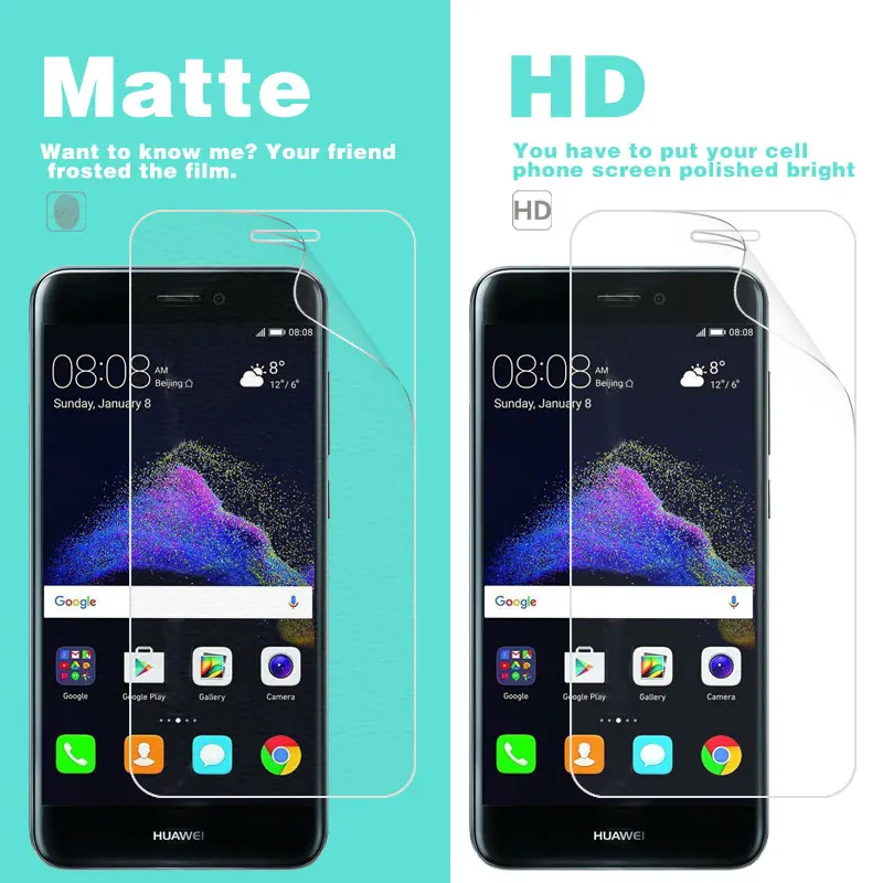 HD прозрачная глянцевая пленка для Huawei Nova Lite 5 2 В PRA LX2 матовая ЖК экрана с защитой