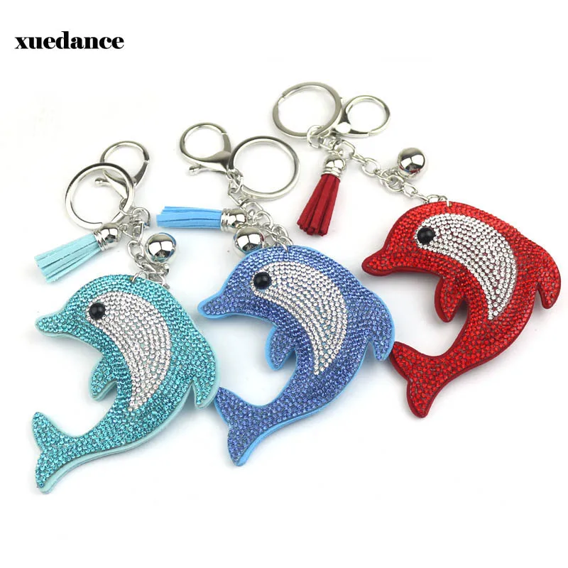 Милый брелок с дельфином разразы для автомобильных ключей женский кольцо
