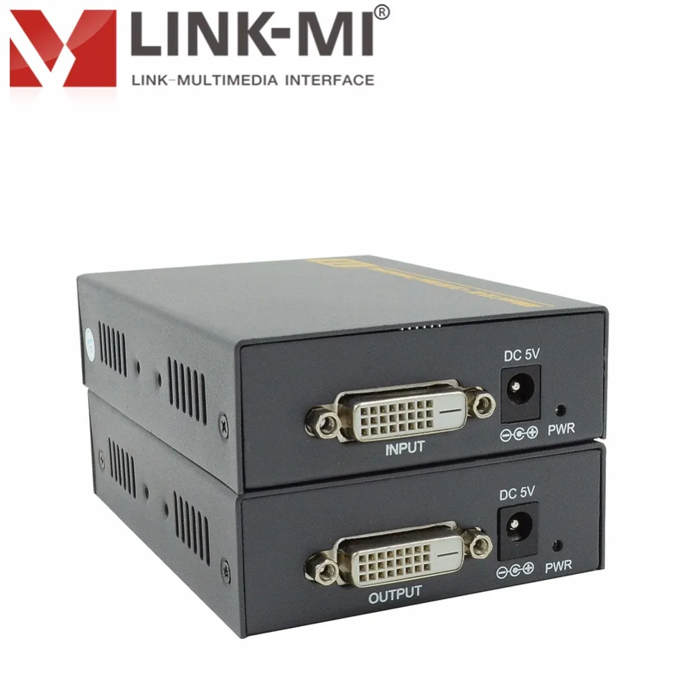 LINK-MI HT201DKM 100 м DVI + USB KVM Удлинитель на Cat6 Поддержка клавиатуры/Мышь HDBaseT HDMI