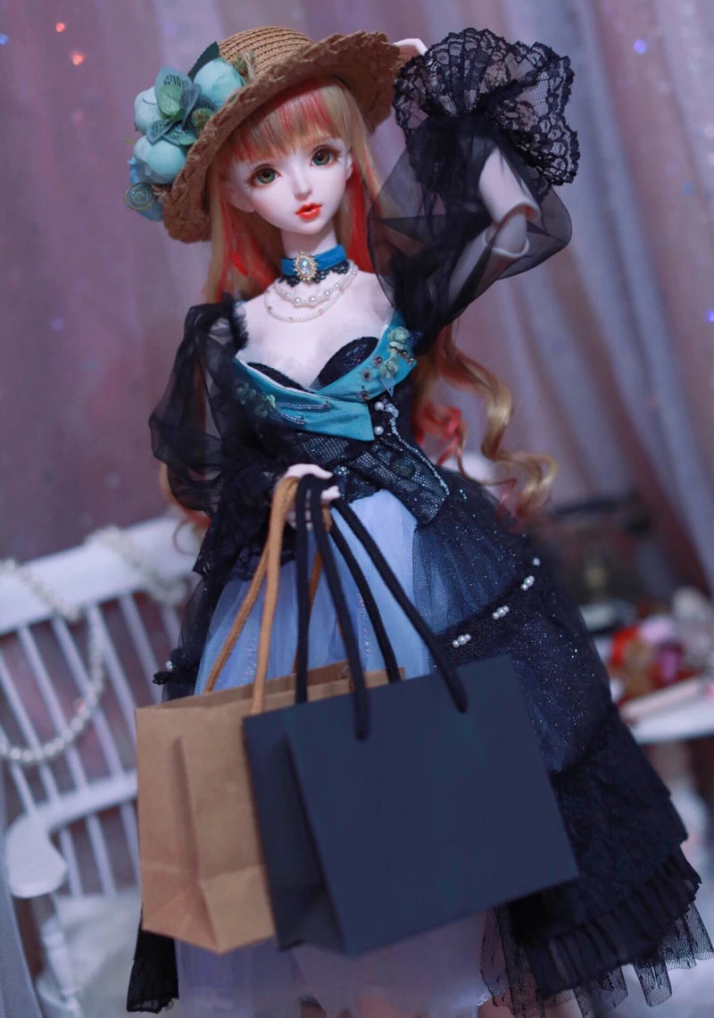 

D01-P233 children handmade toy 1/3 1/4 Doll Accessories BJD/SD doll Mini shopping bag 1pcs