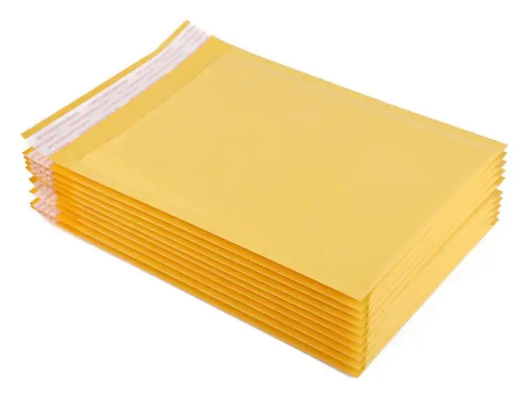 100 шт./упак. желтая пузырчатая обертка-конверт пакеты для упаковки полиэтиленовые
