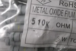 

5W 510K 5W510K Carbon Film Resistor 5% 50pcs/LOT Free shipping